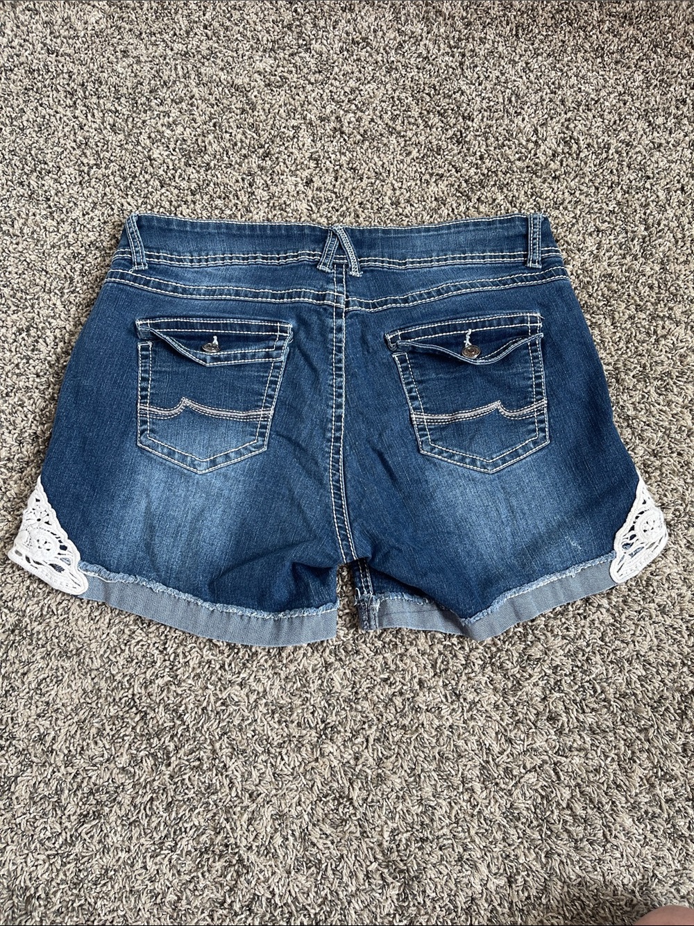 Womens Blue Savvy jeans shorts size 14